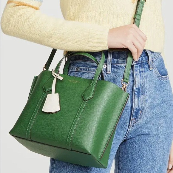 tory burch perry small tote Arugula - Picture 7 of 7